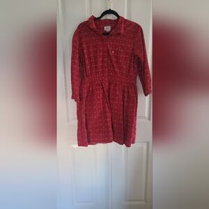 Red and black Levi's Dress. Ladies size XL